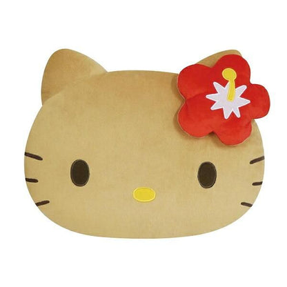 Sanrio Hello Kitty Suntan Series Face Cushion - Red Heisei Retro