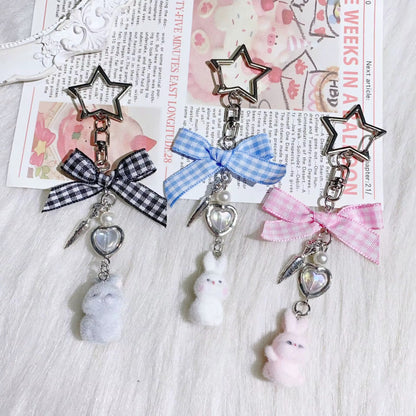 NEW! Keychain - Bunny Heart Bow