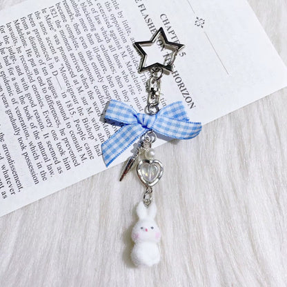 NEW! Keychain - Bunny Heart Bow