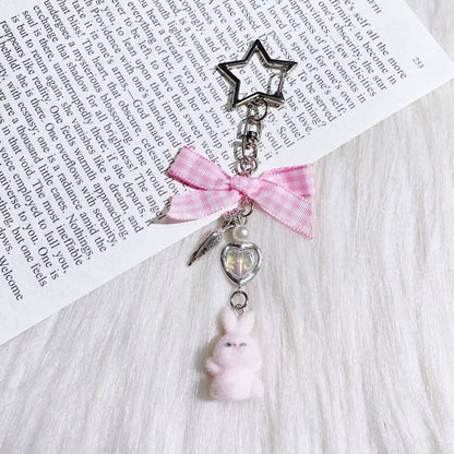 NEW! Keychain - Bunny Heart Bow
