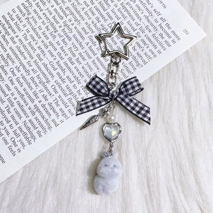 NEW! Keychain - Bunny Heart Bow