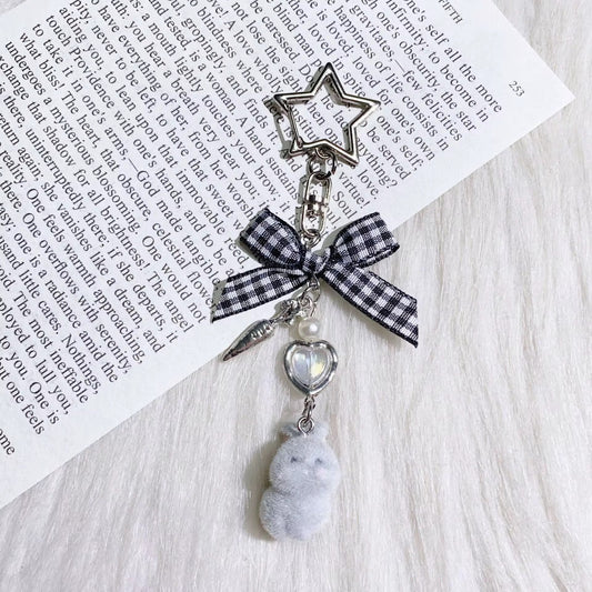 NEW! Keychain - Bunny Heart Bow