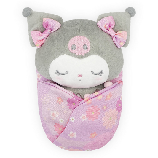 (COMING SOON) Sanrio Characters Japanese Pattern Okurumi Plush Large – Kuromi