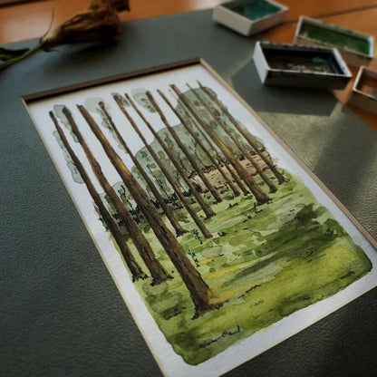 Kuretake Gansai Tambi Traditional Japanese Watercolor - Set of 24 Colours