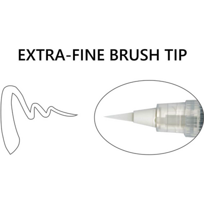 ZIG Kuretake White Brush Pen - Ultra Fine Tip