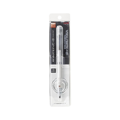 PRE-ORDER JULY! Uni Kuru Toga Mechanical Pencil - Roulette Knurled Metal Model 0.5mm - Silver