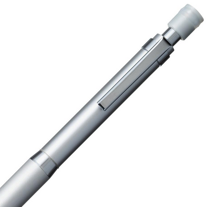 PRE-ORDER JULY! Uni Kuru Toga Mechanical Pencil - Roulette Knurled Metal Model 0.5mm - Silver