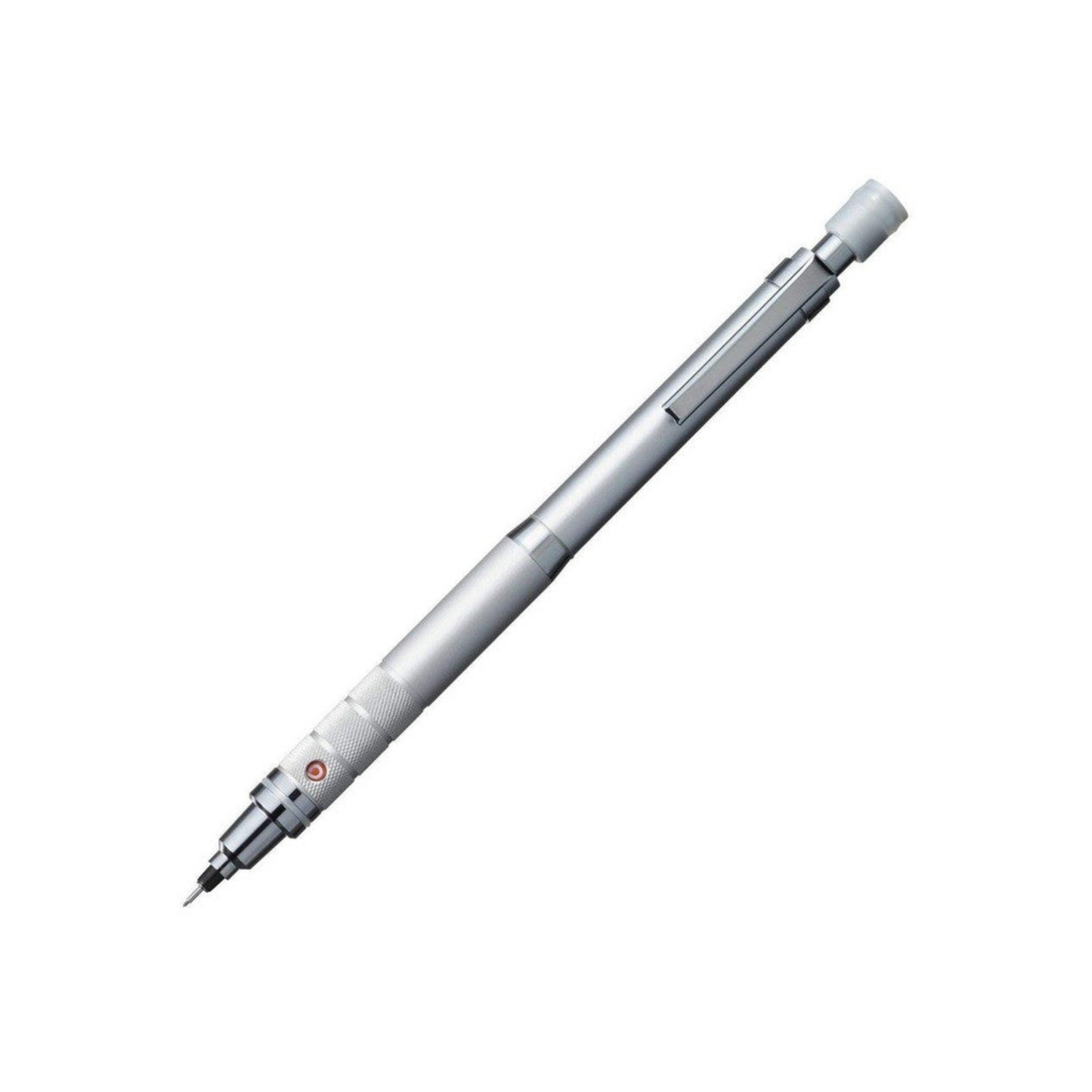 PRE-ORDER JULY! Uni Kuru Toga Mechanical Pencil - Roulette Knurled Metal Model 0.5mm - Silver