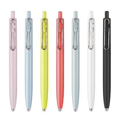Stylo gel Uni-ball One F - 0,38 mm - Jaune délavé 