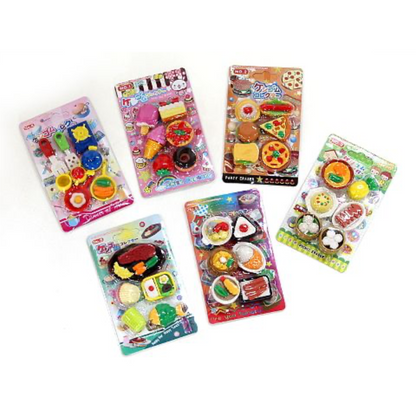 PRE-ORDER JULY! Japanese Toy Food Eraser Collector Set of 6