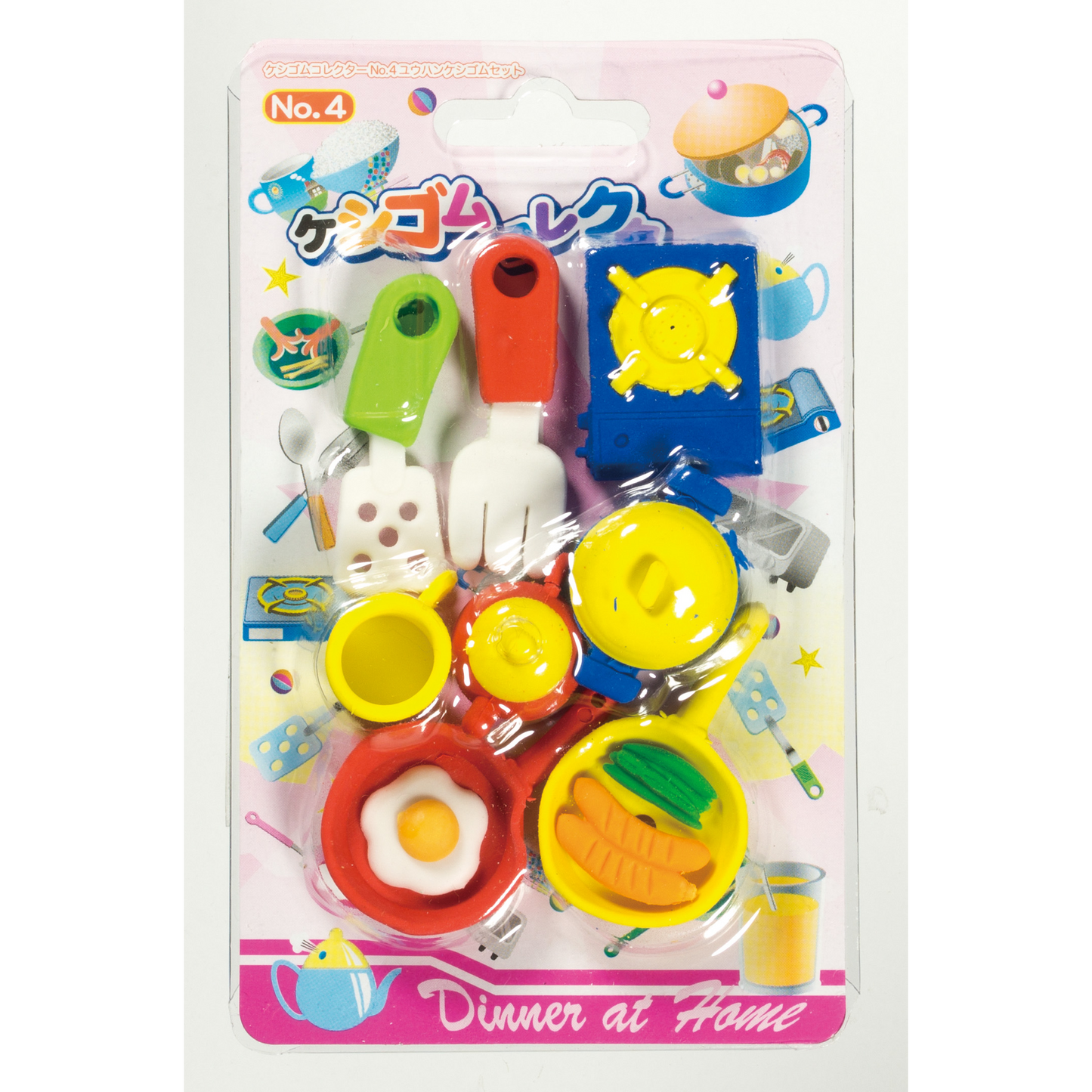 PRE-ORDER JULY! Japanese Toy Food Eraser Collector Set of 6