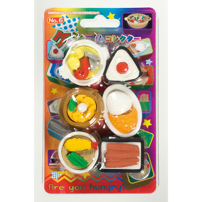 PRE-ORDER JULY! Japanese Toy Food Eraser Collector Set of 6