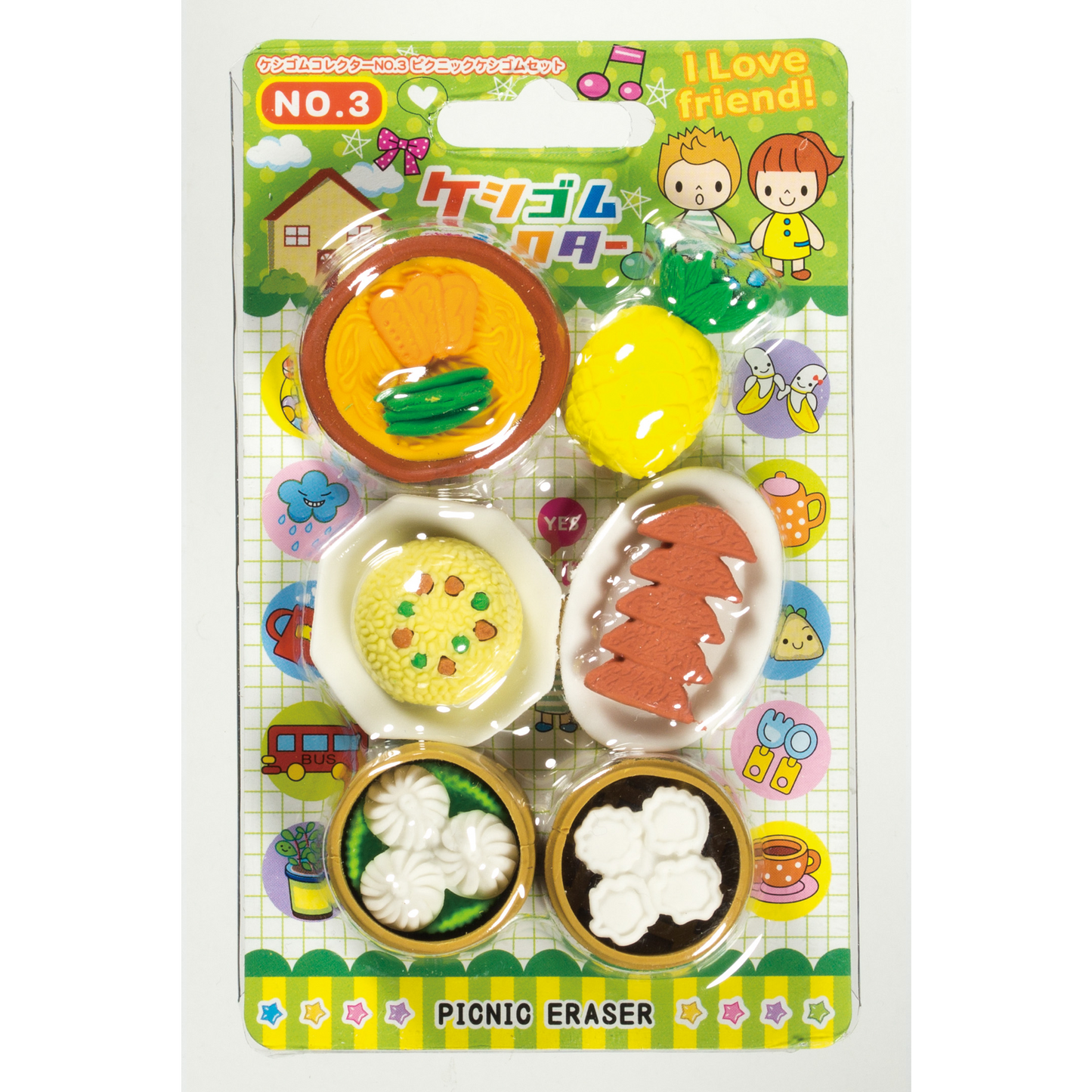 PRE-ORDER JULY! Japanese Toy Food Eraser Collector Set of 6