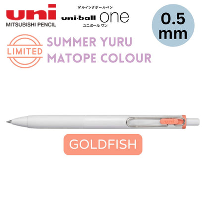 Stylo gel Uni-Ball One - 0,5 mm - Bol à poissons rouges