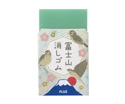 PLUS Air-In Mt. Fuji Eraser - Green Fuji Spring Edition