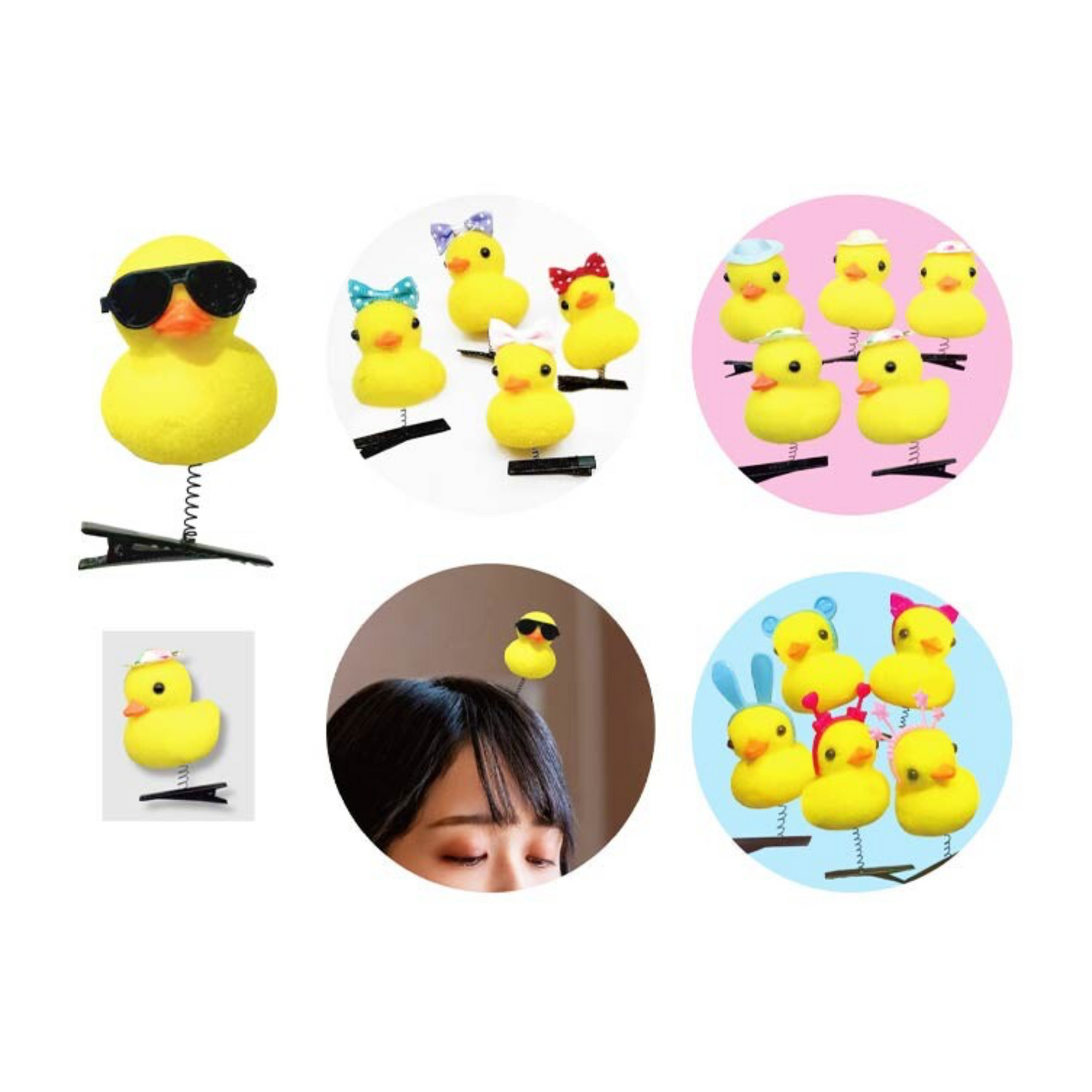 PRE-ORDER! Hair Clip - Bouncy Duck