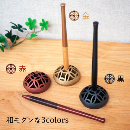 Zebra Floss Ring Desk Pen – Rin Series – Black – 0.7mm