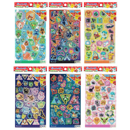 Japanese Hologram Sticker Sheet - Pokemon