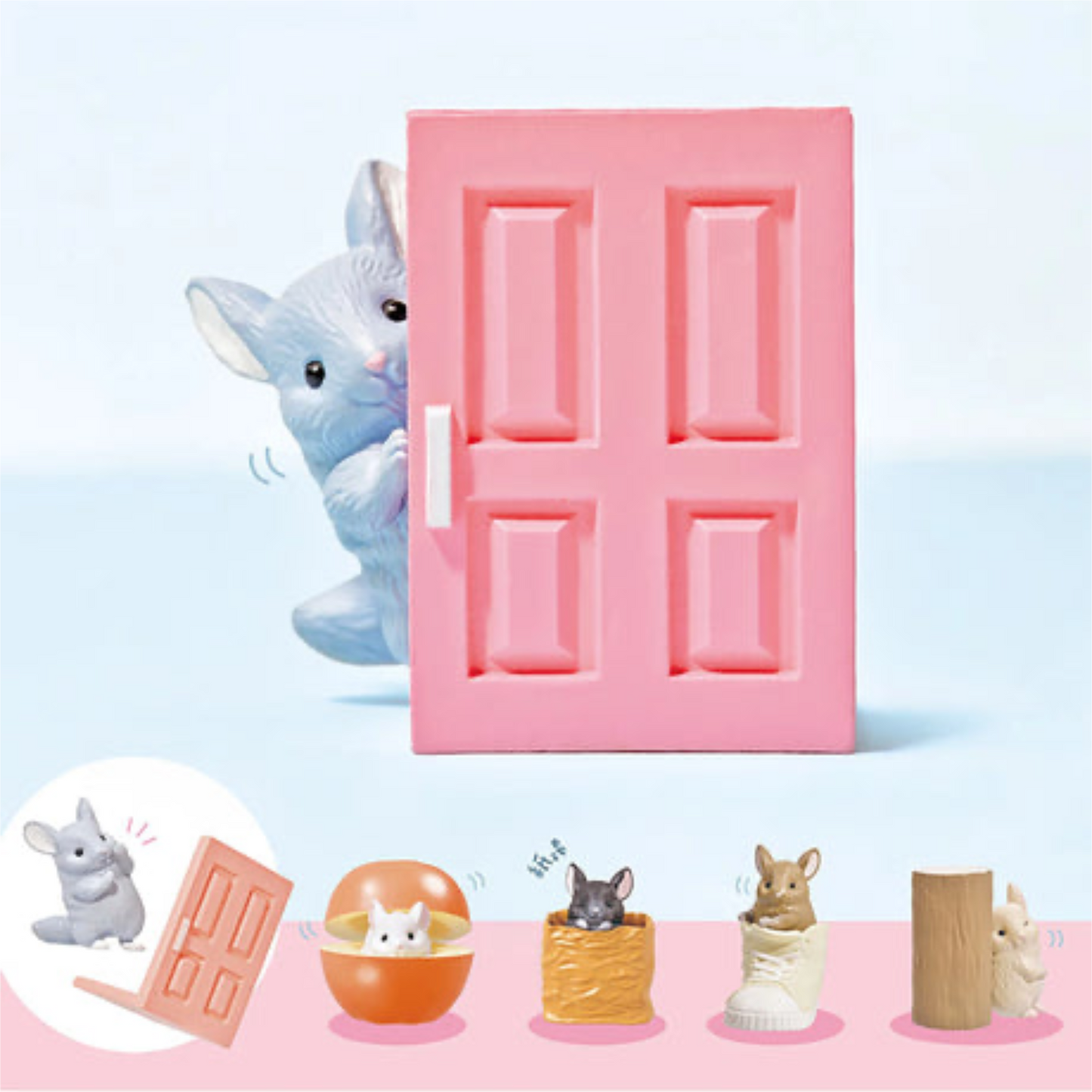 PRE-ORDER! YELL Blind Box Toy Figure - Peekaboo Chinchilla