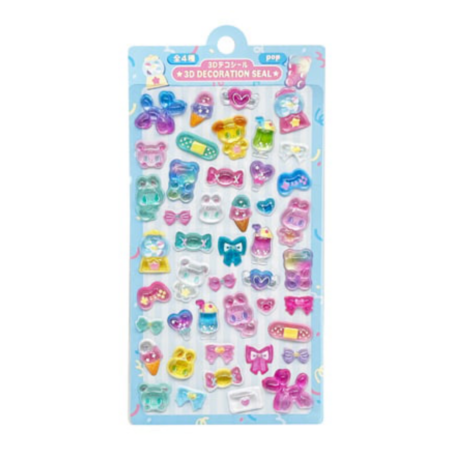 PRE-ORDER! Sticker Sheet - 3D Bonbon Decoraction Seal - Fancy Series