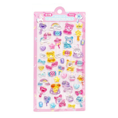 PRE-ORDER! Sticker Sheet - 3D Bonbon Decoraction Seal - Fancy Series