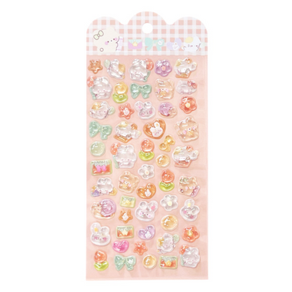 PRE-ORDER! Sticker Sheet - 3D Bonbon Decoraction Seal - Animal Series