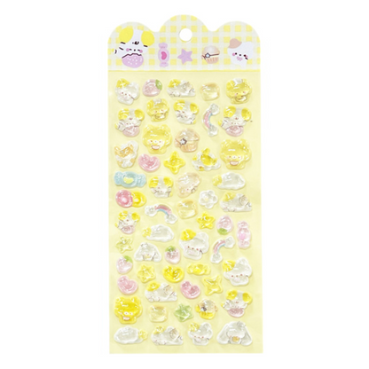 PRE-ORDER! Sticker Sheet - 3D Bonbon Decoraction Seal - Animal Series