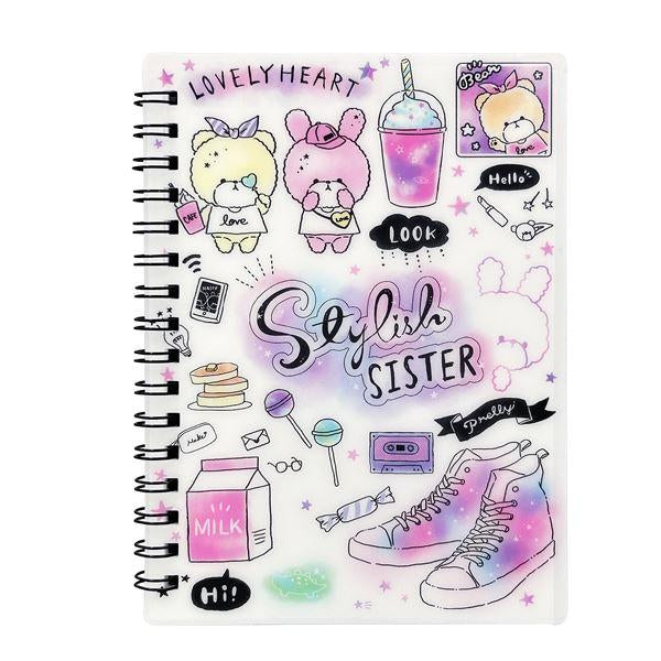 Carnet de rangement pour collection d'autocollants « Doux Rêves »