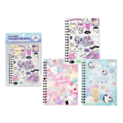 Carnet de rangement pour collection d'autocollants « Doux Rêves »