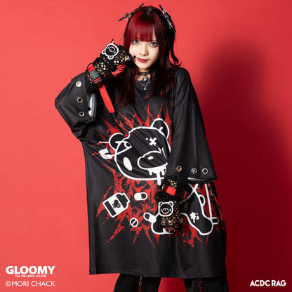 COMING SOON! ACDC RAG x Gloomy Bear - Black Ring Oversized Tee Shirt