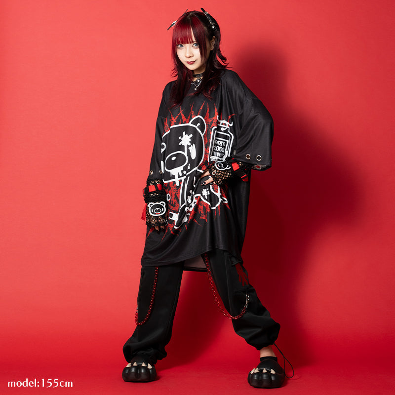 COMING SOON! ACDC RAG x Gloomy Bear - Black Ring Oversized Tee Shirt