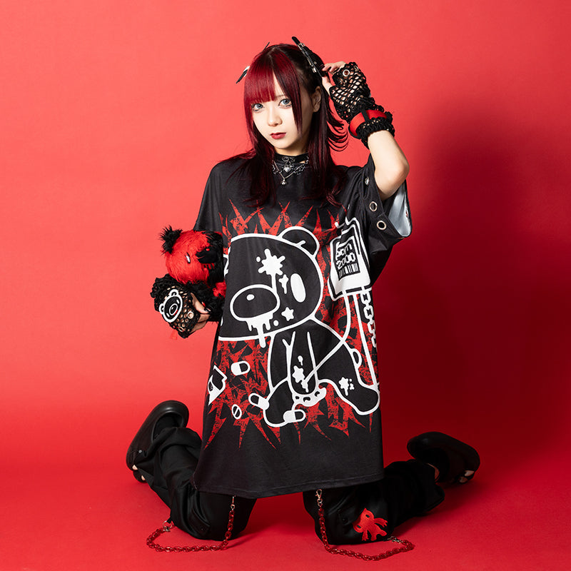 COMING SOON! ACDC RAG x Gloomy Bear - Black Ring Oversized Tee Shirt