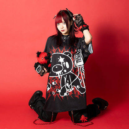 COMING SOON! ACDC RAG x Gloomy Bear - Black Ring Oversized Tee Shirt