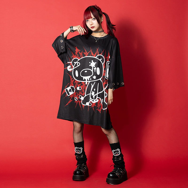 COMING SOON! ACDC RAG x Gloomy Bear - Black Ring Oversized Tee Shirt