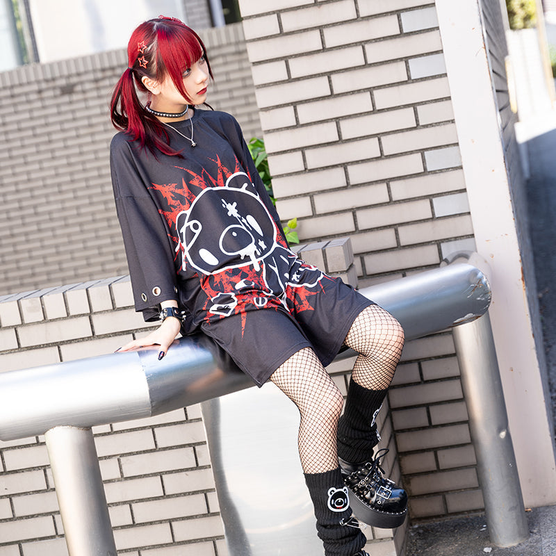COMING SOON! ACDC RAG x Gloomy Bear - Black Ring Oversized Tee Shirt