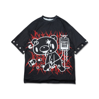 COMING SOON! ACDC RAG x Gloomy Bear - Black Ring Oversized Tee Shirt
