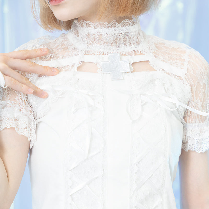 COMING SOON! ACDC RAG - Healing ♡ Heart Lace T-Shirt