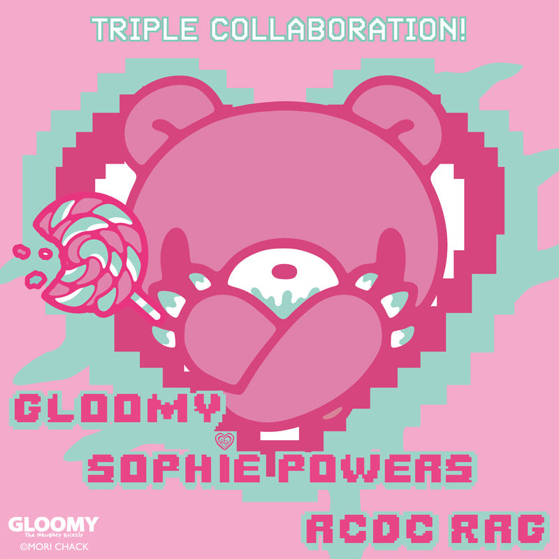 COMING SOON! ACDC RAG Gloomy x Sophie Powers Oversived Tee - Black/Pink