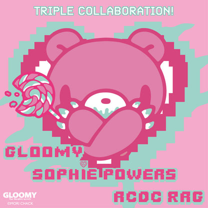 COMING SOON! ACDC RAG Gloomy x Sophie Powers Oversived Tee - Black/Pink