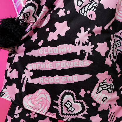 COMING SOON! ACDC RAG Gloomy x Sophie Powers Oversived Tee - Black/Pink