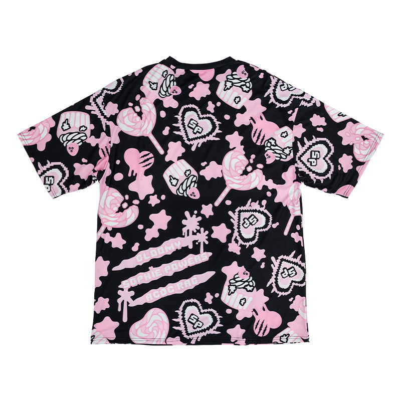 COMING SOON! ACDC RAG Gloomy x Sophie Powers Oversived Tee - Black/Pink