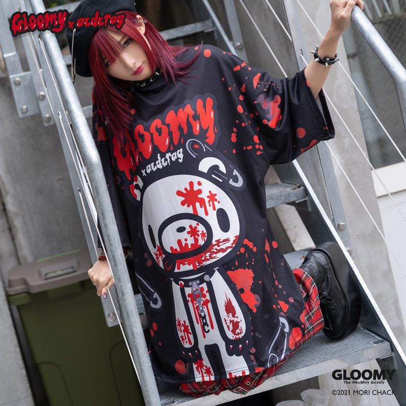 COMING SOON! ACDC RAG x Gloomy Bear - Black Oversized Tee Shirt