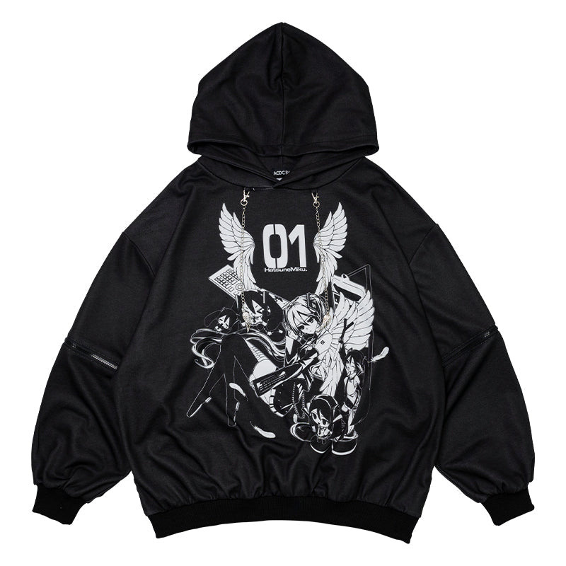 COMING SOON! ACDC RAG - Hatsune Miku Punk Hoodie