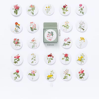 PRE-ORDER! Sticker Box - Flowers Watercolour - 45 Stickers