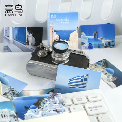 PRE-ORDER! Sticker Box - Santorini Photo - 45 Stickers