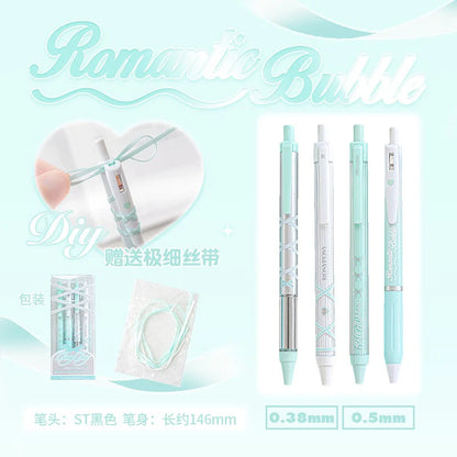 PRE-ORDER! Rosy Posy - Ribbon Neutral - 0.38 & 0.5 - Pen Set of 4