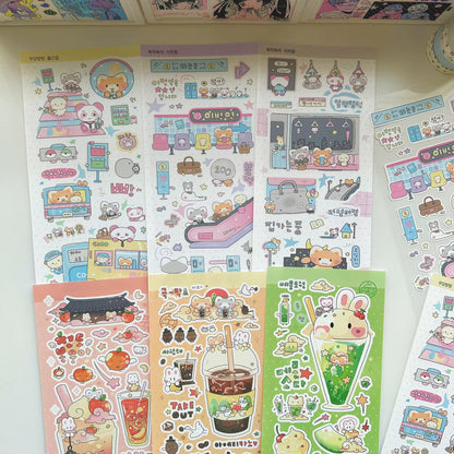 PRE-ORDER! Sticker Sheets - Maybean Character