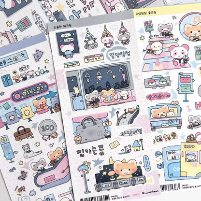 PRE-ORDER! Sticker Sheets - Maybean Character