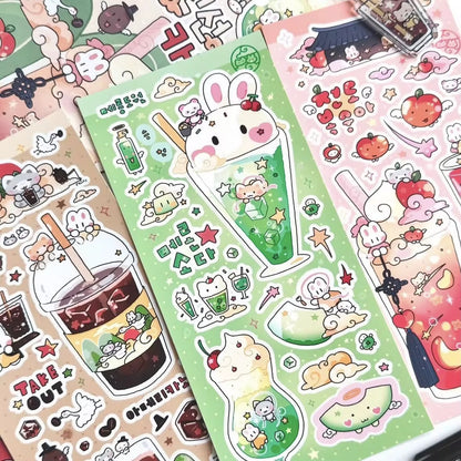 PRE-ORDER! Sticker Sheets - Maybean Character