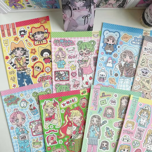 PRE-ORDER! Sticker Sheet - Amsik Characters
